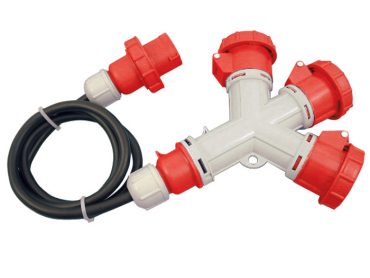 Moltiplicatore 3 prese IP67 con cavo