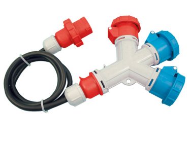 Moltiplicatore 3 prese IP67 con cavo