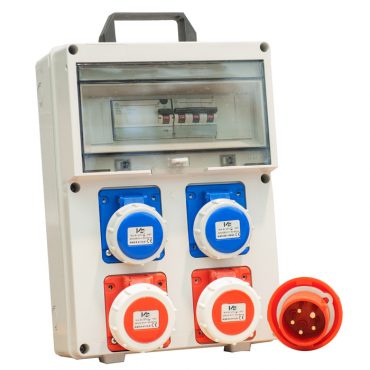 Quadro portatile 4 prese termoplastico PL380/2/2