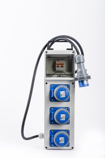 Quadro portatile 3 prese termoplastico PL220