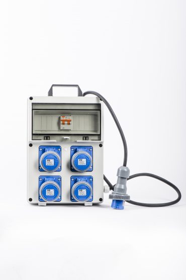 Quadro portatile 4 prese termoplastico