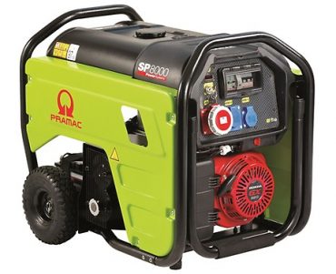 PRAMAC SP8000 GENERATORE DI CORRENTE A BENZINA TRIFASE QUADRO AVR IPP kW 6,8