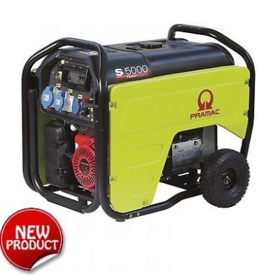 PRAMAC S5000 GENERATORE DI CORRENTE A BENZINA MONOFASE QUADRO CONN kW 4,2
