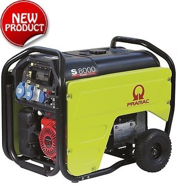 PRAMAC S8000 GENERATORE DI CORRENTE A BENZINA MONOFASE QUADRO CONN kW 6